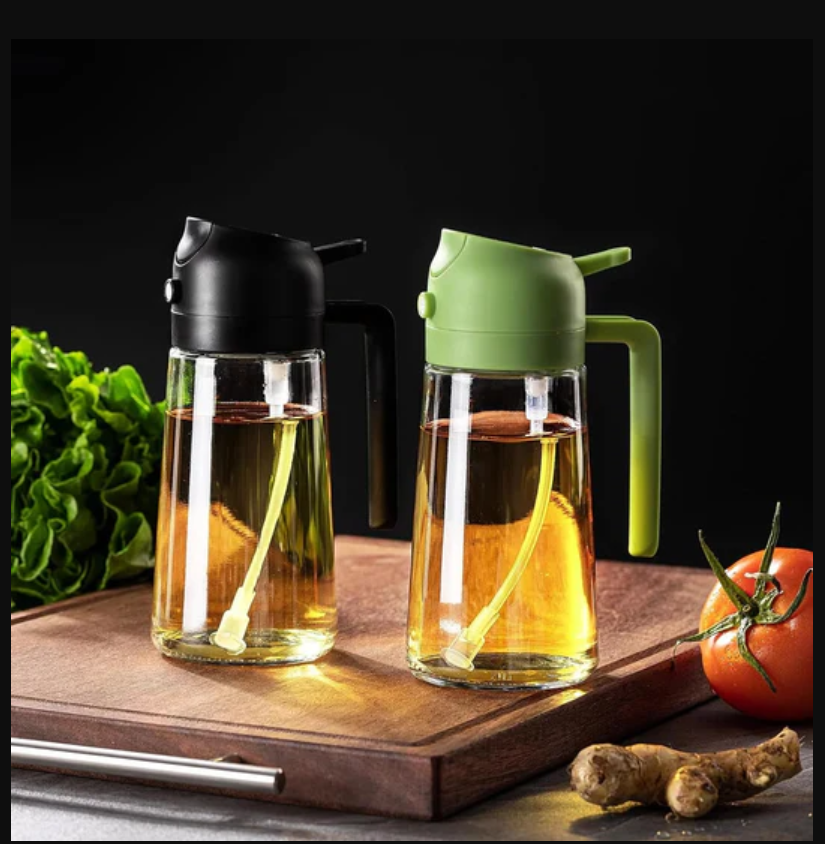 2-in-1 Oil Sprayer & Dispenser Bottle