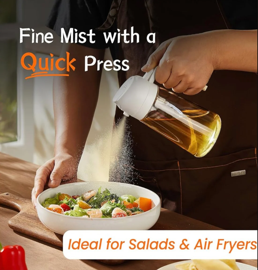 2-in-1 Oil Sprayer & Dispenser Bottle