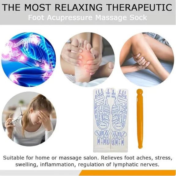 Reflexology Socks with Trigger Point Massage Tool