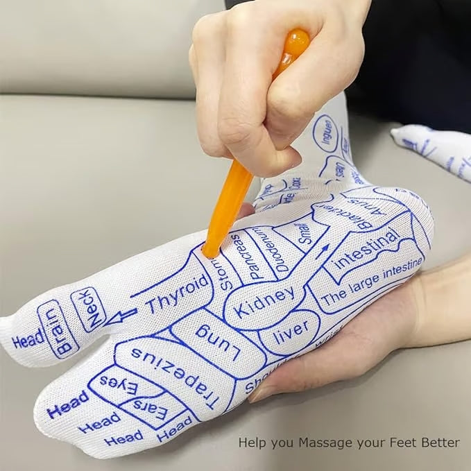 Reflexology Socks with Trigger Point Massage Tool