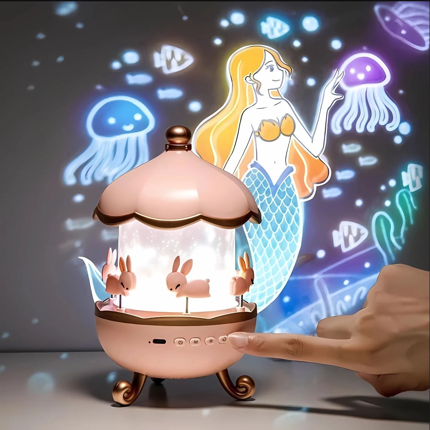 Whimsical Rabbit Projector