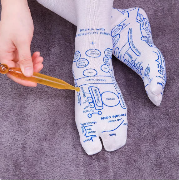 Reflexology Socks with Trigger Point Massage Tool