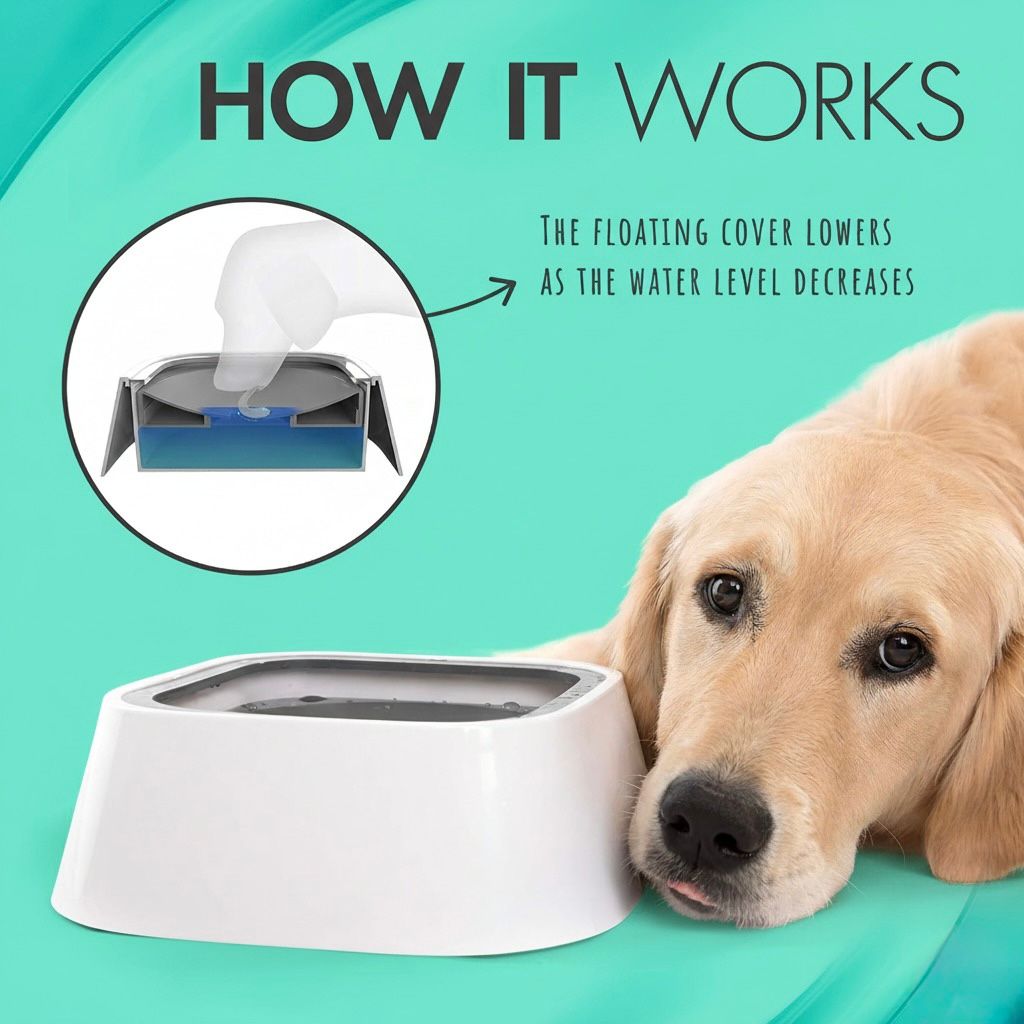 Splash-free Dog Drinking Bowl