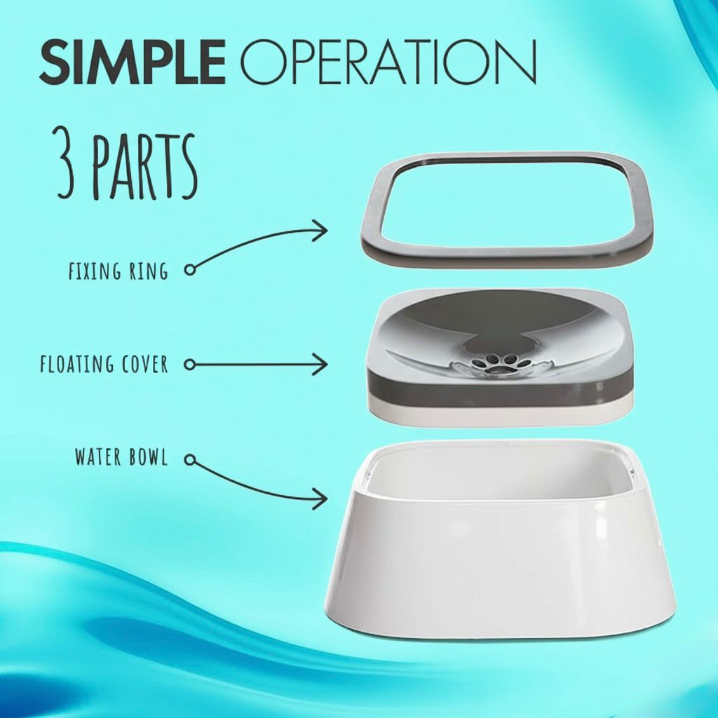 Splash-free Dog Drinking Bowl
